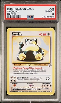 2000 Pokemon Game Base Ii 30 Snorlax PSA