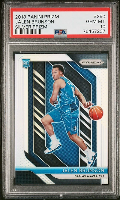 2018 Panini Prizm 250 Jalen Brunson Silver Prizm PSA