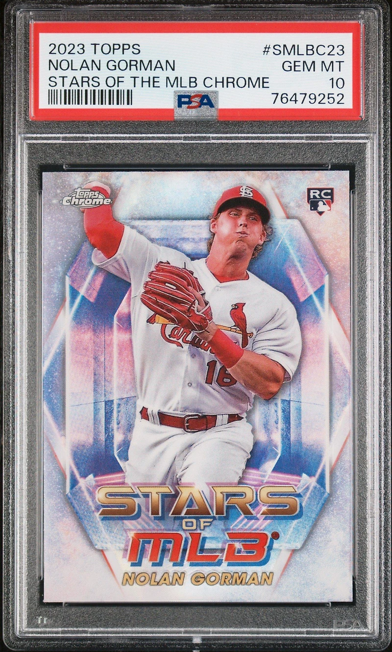 2023 Topps Stars Of The Mlb Chrome Smlbc23 Nolan Gorman PSA 10