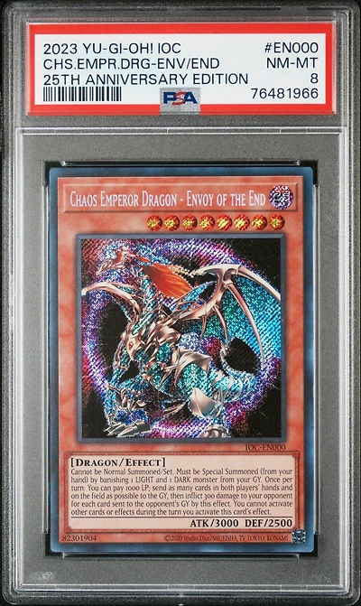 2023 Yu-gi-oh! Invasion Of Chaos 25th Anniversary Edition En000 Chaos Emperor Dragon