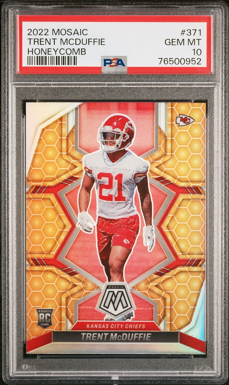 2022 Panini Mosaic 371 Trent Mcduffie Honeycomb PSA 10