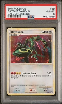 2011 Pokemon Call Of Legends 20 Rayquaza PSA 8