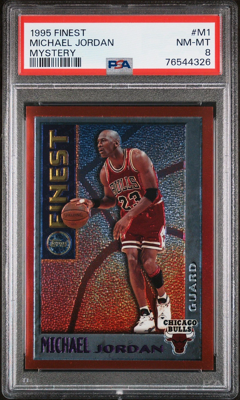 1995 Finest Mystery M1 Michael Jordan PSA 8