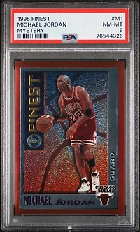 1995 Finest Mystery M1 Michael Jordan PSA 8