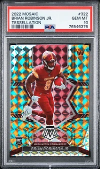 2022 Panini Mosaic 322 Brian Robinson Jr. Tessellation PSA 10