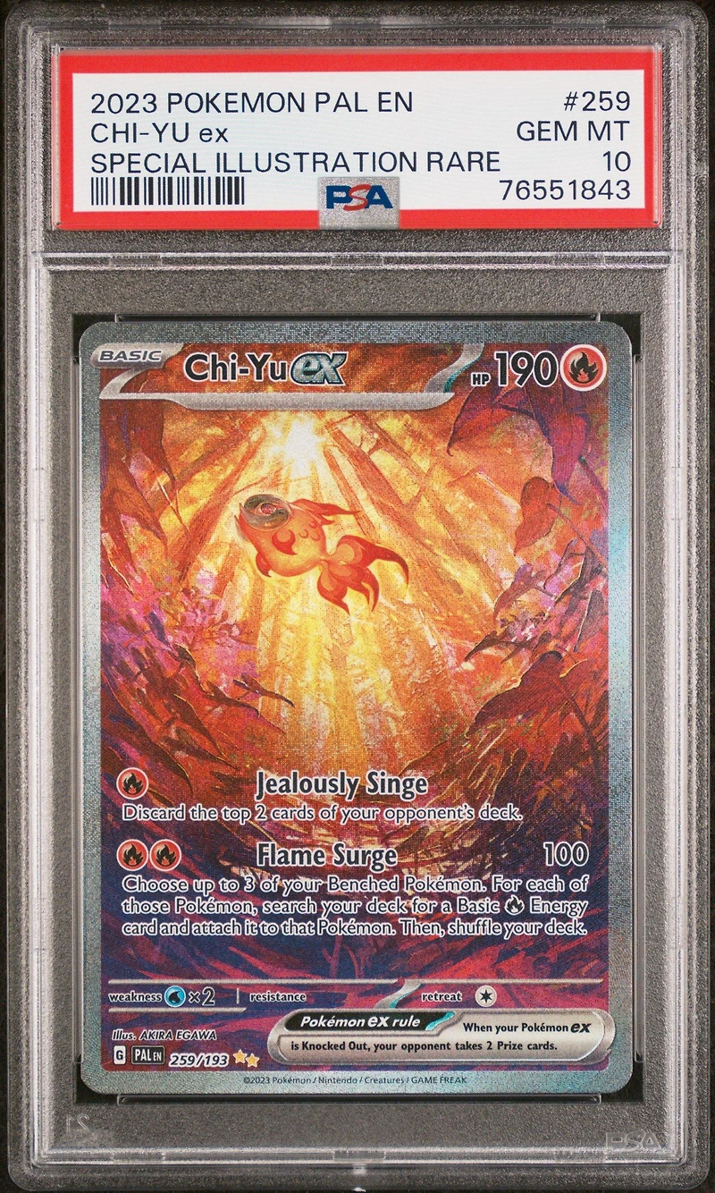 2023 Pokemon Pal En-paldea Evolved 259 Chi-yu Ex Special Illustration Rare PSA
