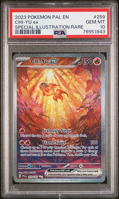 2023 Pokemon Pal En-paldea Evolved 259 Chi-yu Ex Special Illustration Rare PSA