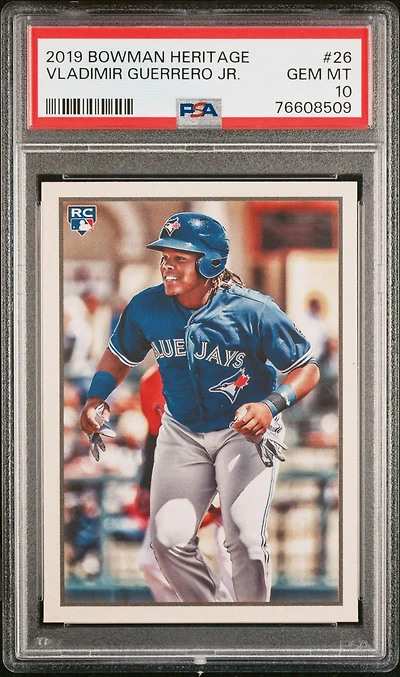 2019 Bowman Heritage 26 Vladimir Guerrero Jr. PSA 10