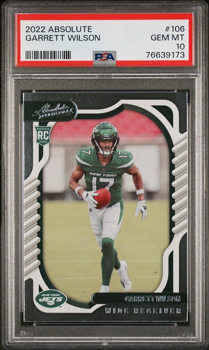 2022 Panini Absolute 106 Garrett Wilson PSA 10