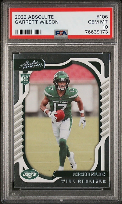 2022 Panini Absolute 106 Garrett Wilson PSA 10