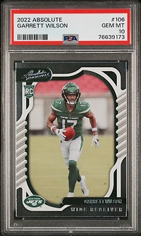 2022 Panini Absolute 106 Garrett Wilson PSA 10