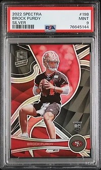 2022 Panini Spectra 198 Brock Purdy Silver PSA 9