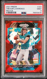 2021 Panini Prizm 331 Trevor Lawrence Red Ice PSA 9