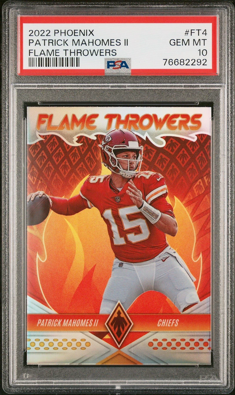2022 Panini Phoenix Flame Throwers Ft4 Patrick Mahomes Ii PSA 10