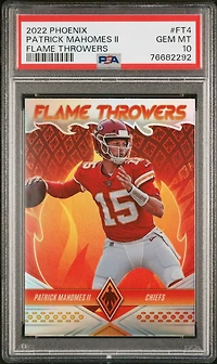2022 Panini Phoenix Flame Throwers Ft4 Patrick Mahomes Ii PSA 10