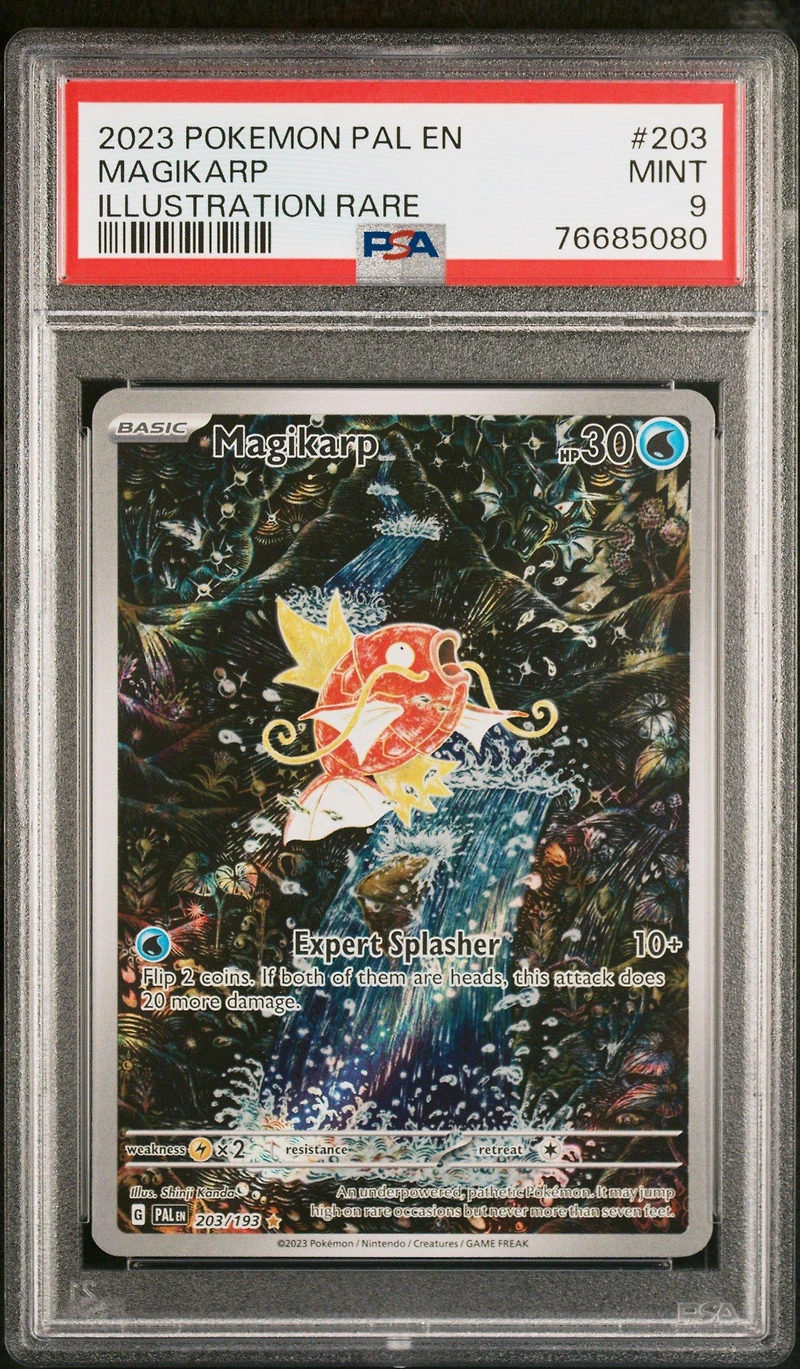 2023 Pokemon Pal En-paldea Evolved 203 Magikarp Illustration Rare PSA