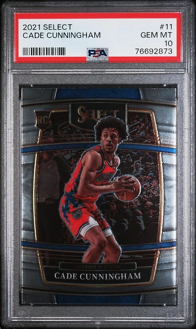 2021 Panini Select 11 Cade Cunningham PSA 10