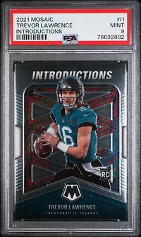 2021 Panini Mosaic Introductions I1 Trevor Lawrence PSA 9