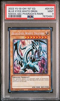 2022 Yu-gi-oh! Magnificent Mavens En104 Blue-eyes White Dragon 1st Edition-secret Pharaoh's Rare PSA 9