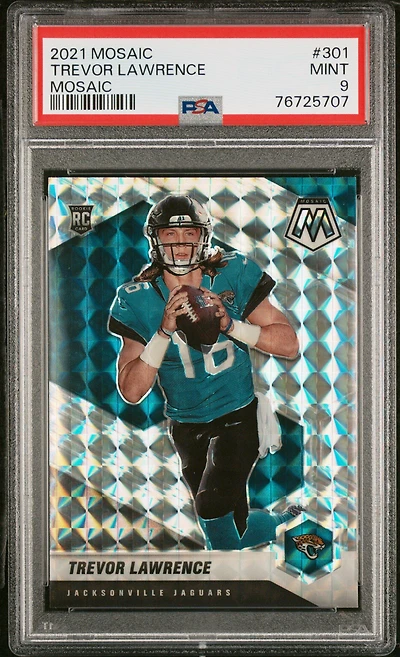 2021 Panini Mosaic 301 Trevor Lawrence Mosaic PSA