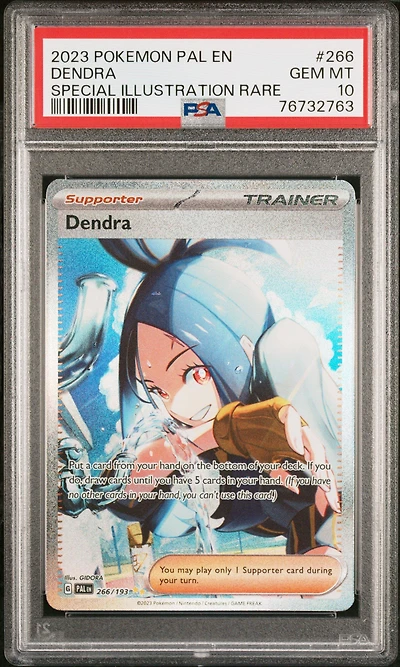 2023 Pokemon Pal En-paldea Evolved 266 Dendra Special Illustration Rare PSA