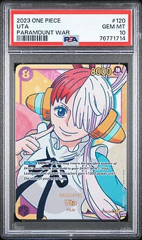 2023 One Piece Op02-paramount War 120 Uta PSA 10