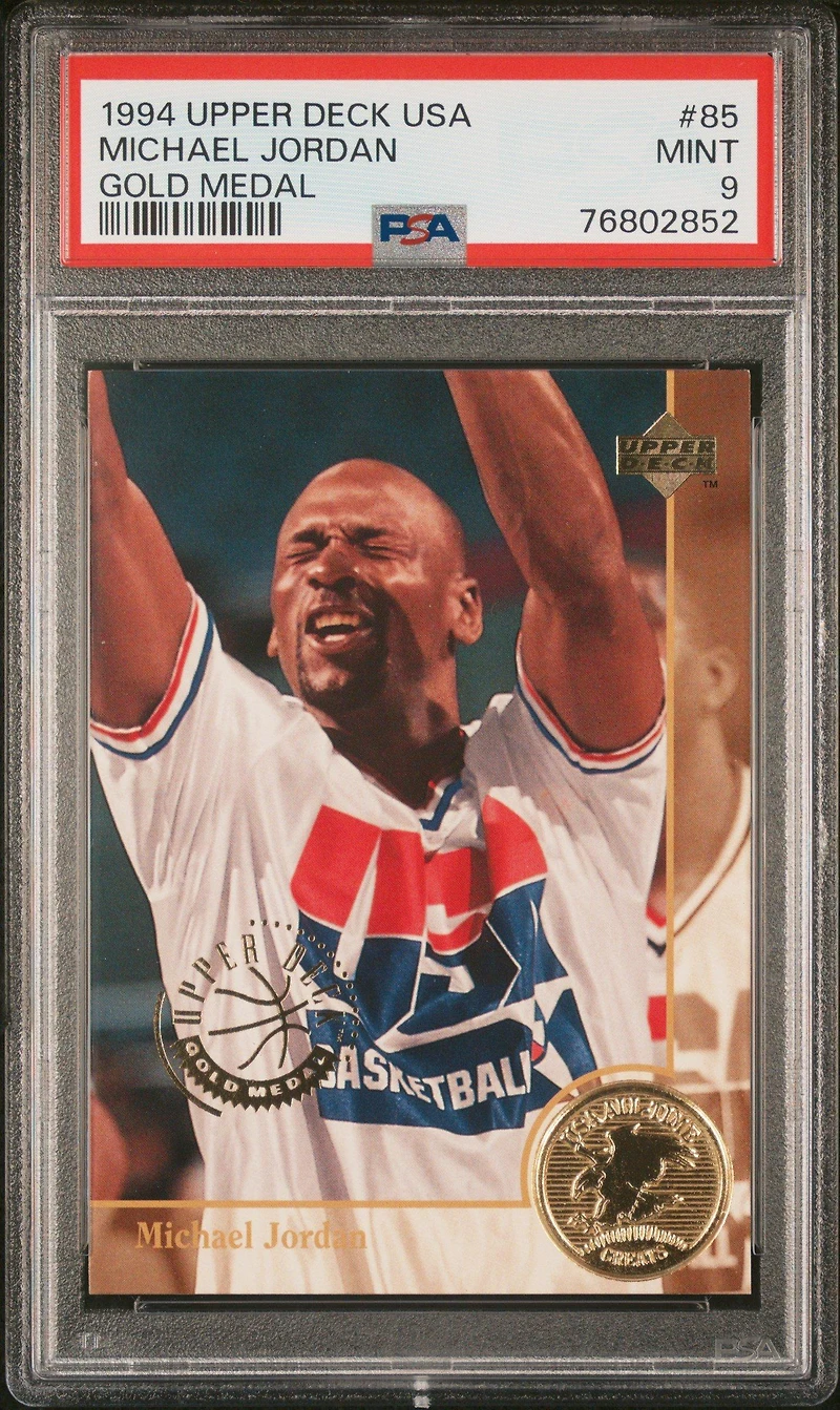 1994 Upper Deck Usa Basketball 85 Michael Jordan Gold Medal PSA 9