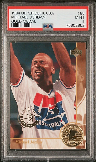 1994 Upper Deck Usa Basketball 85 Michael Jordan Gold Medal PSA 9