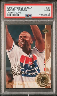 1994 Upper Deck Usa Basketball 85 Michael Jordan Gold Medal PSA 9