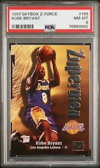 1997 Skybox Z-force 195 Kobe Bryant PSA 8