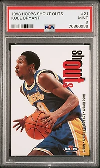 1998 Hoops Shout Outs 21 Kobe Bryant PSA 9