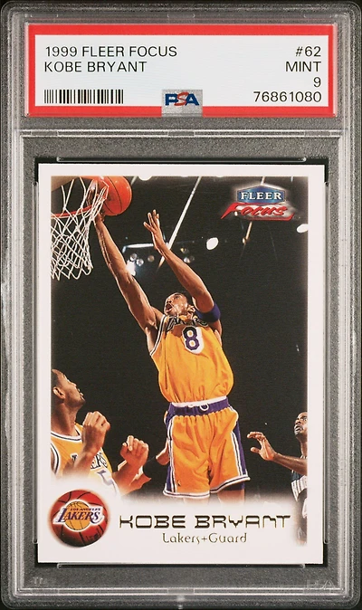 1999 Fleer Focus 62 Kobe Bryant PSA 9