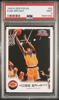 1999 Fleer Focus 62 Kobe Bryant PSA 9