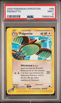 2002 Pokemon Expedition 88 Pidgeotto PSA 9