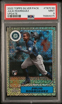 2022 Topps Silver Pack 1987 Chrome Promo T87c30 Julio Rodriguez PSA 9