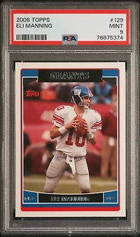2006 Topps 129 Eli Manning PSA 9