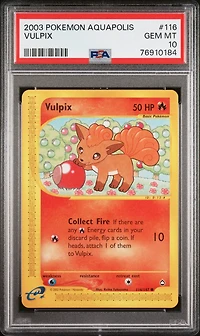 2003 Pokemon Aquapolis 116 Vulpix PSA