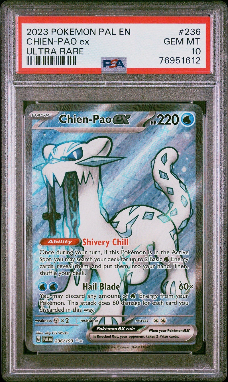 2023 Pokemon Pal En-paldea Evolved 236 Chien-pao Ex Ultra Rare PSA