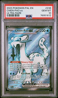 2023 Pokemon Pal En-paldea Evolved 236 Chien-pao Ex Ultra Rare PSA