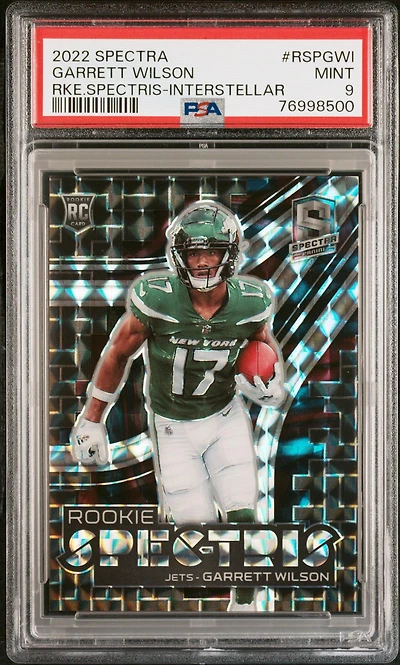 2022 Panini Spectra Rookie Spectris Rspgwi Garrett Wilson Interstellar PSA 9
