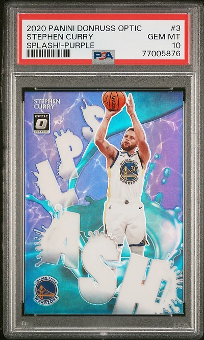 2020 Panini Donruss Optic Splash! 3 Stephen Curry PSA 10