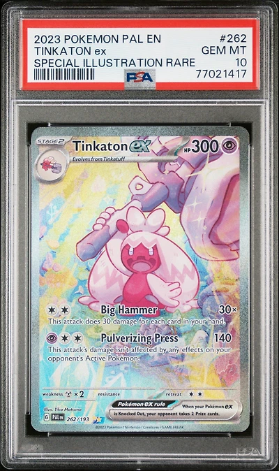 2023 Pokemon Pal En-paldea Evolved Tinkaton Ex PSA