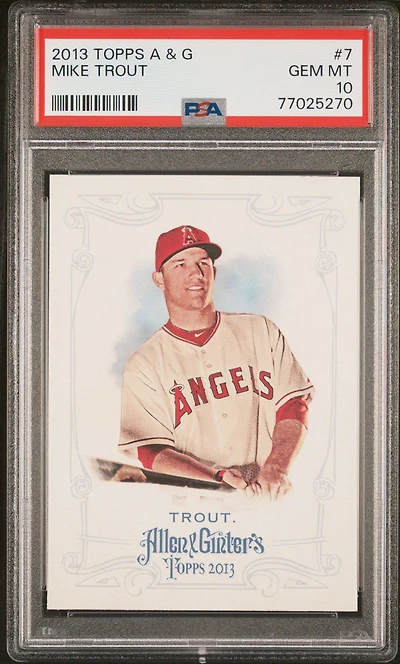 2013 Topps Allen & Ginter 7 Mike Trout PSA 10