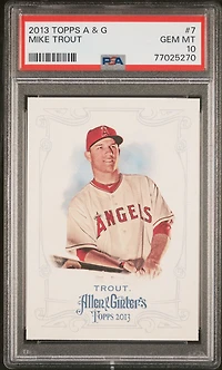 2013 Topps Allen & Ginter 7 Mike Trout PSA 10