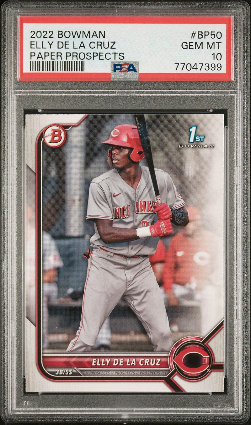 2022 Bowman Paper Prospects Bp50 Elly De La Cruz PSA 10