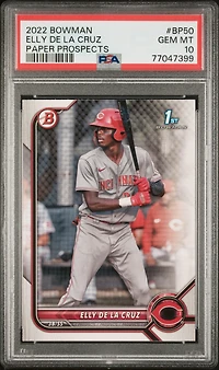 2022 Bowman Paper Prospects Bp50 Elly De La Cruz PSA 10