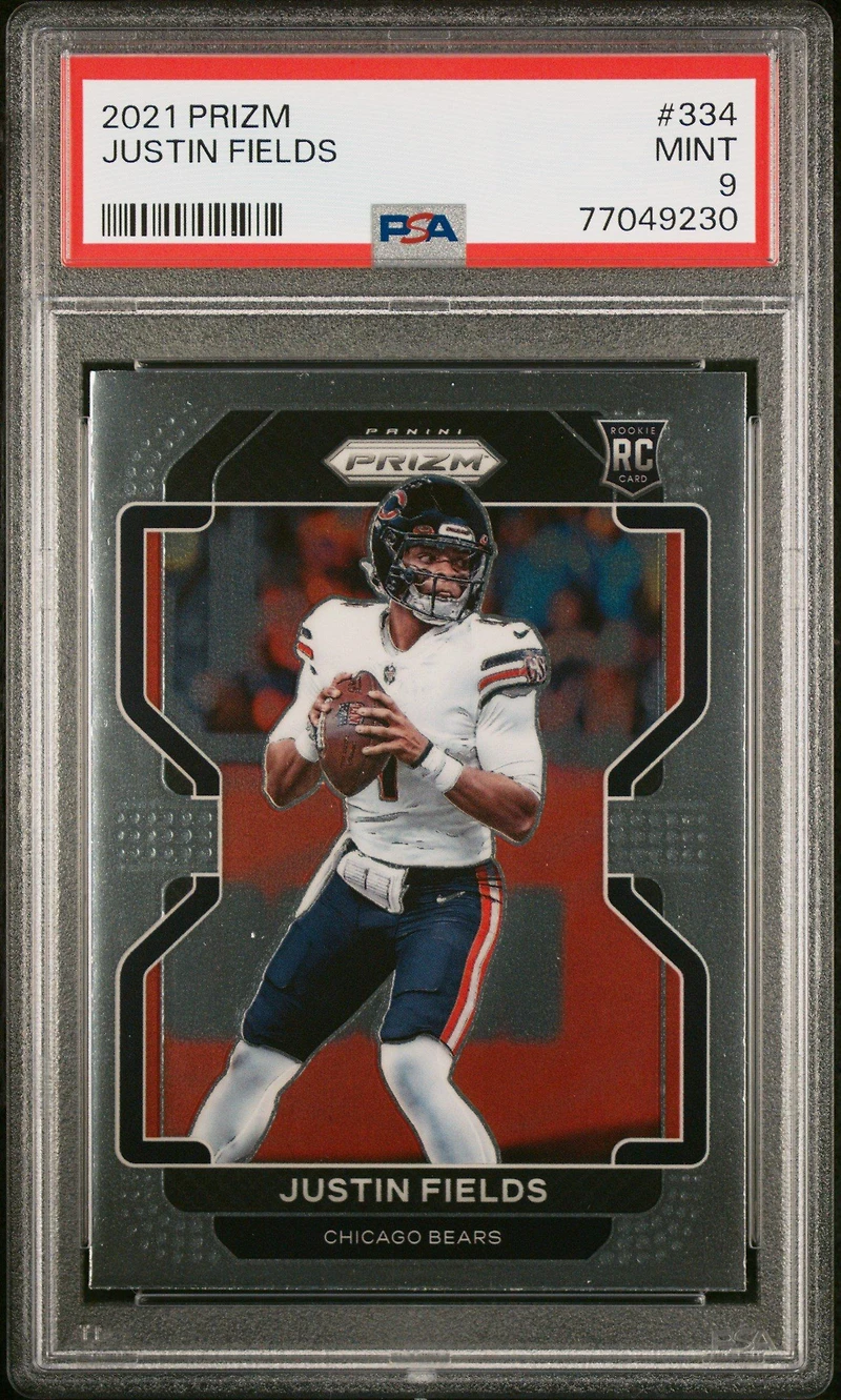 2021 Panini Prizm 334 Justin Fields PSA