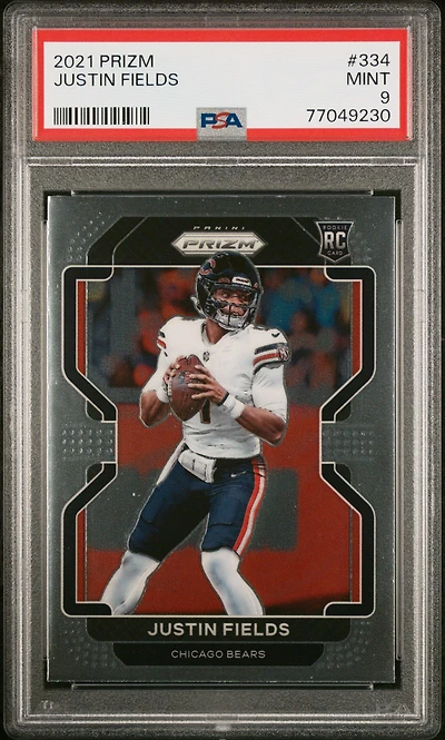 2021 Panini Prizm 334 Justin Fields PSA