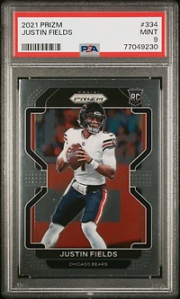 2021 Panini Prizm 334 Justin Fields PSA
