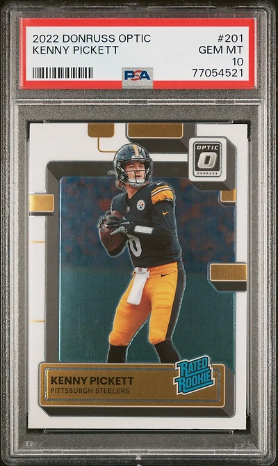 2022 Panini Donruss Optic 201 Kenny Pickett PSA 10